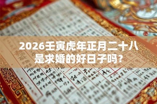 2026壬寅虎年正月二十八是求婚的好日子吗？