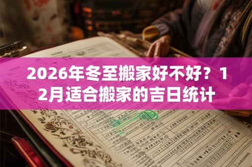 2026年冬至搬家好不好？12月适合搬家的吉日统计