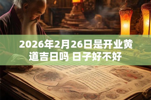 2026年2月26日是开业黄道吉日吗 日子好不好 2026年2月26日是开业黄道吉日吗 日子好不好