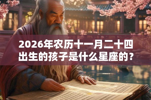 2026年农历十一月二十四出生的孩子是什么星座的？