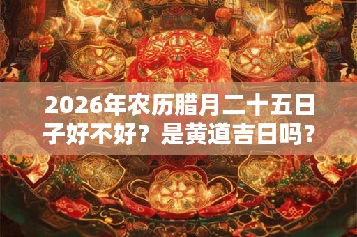 2026年农历腊月二十五日子好不好?是黄道吉日吗? 2026年农历腊月二十五日子好不好?是黄道吉日吗?