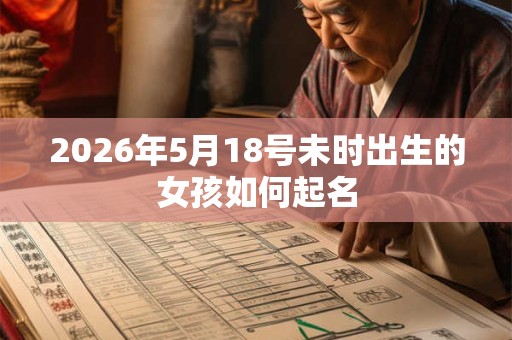 2026年5月18号未时出生的女孩如何起名 2026年5月18号未时出生的女孩如何起名