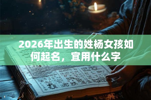 2026年出生的姓杨女孩如何起名，宜用什么字