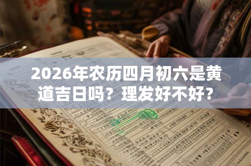 2026年农历四月初六是黄道吉日吗?理发好不好? 2026年农历四月初六是黄道吉日吗?理发好不好?