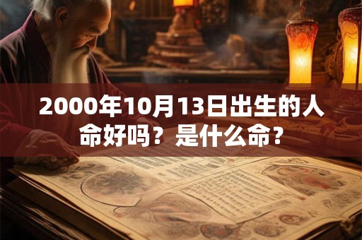 2000年10月13日出生的人命好吗？是什么命？