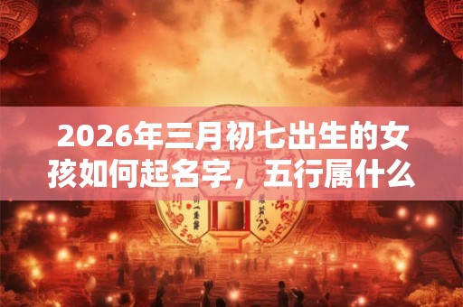 2026年三月初七出生的女孩如何起名字，五行属什么