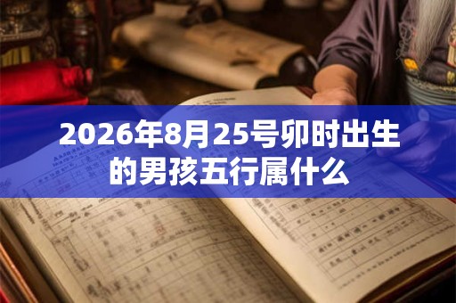 2026年8月25号卯时出生的男孩五行属什么 2026年8月25号卯时出生的男孩五行属什么
