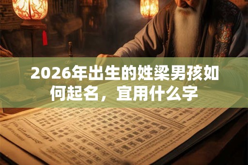 2026年出生的姓梁男孩如何起名，宜用什么字