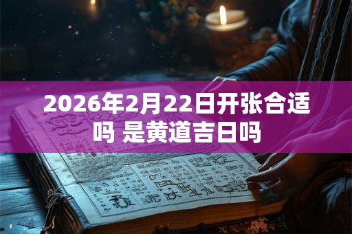 2026年2月22日开张合适吗 是黄道吉日吗 2026年2月22日开张合适吗 是黄道吉日吗