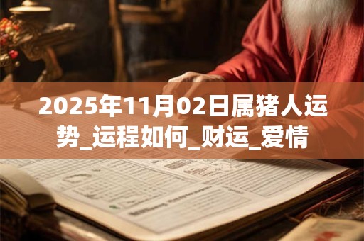 2026年11月02日属猪人运势_运程如何_财运_爱情