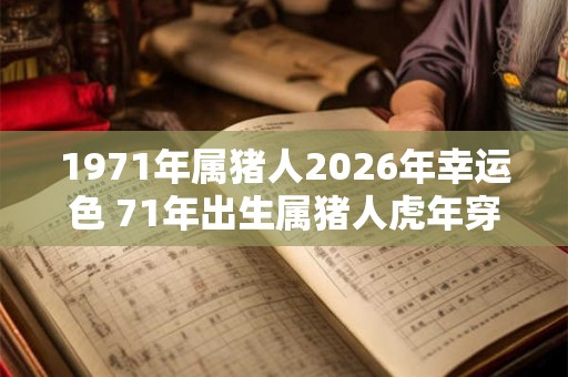 1971年属猪人2026年幸运色 71年出生属猪人虎年穿什么颜色衣服好