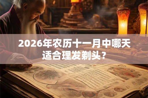 2026年农历十一月中哪天适合理发剃头? 2026年农历十一月中哪天适合理发剃头?