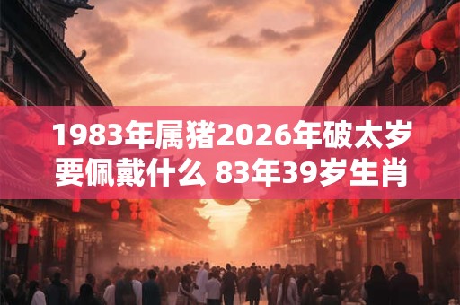 1983年属猪2026年破太岁要佩戴什么 83年39岁生肖猪犯太岁怎么化解 1983年属猪2026年破太岁要佩戴什么 83年39岁生肖猪犯太岁怎么化解