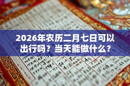 2026年农历二月七日可以出行吗？当天能做什么？