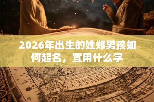 2026年出生的姓郑男孩如何起名,宜用什么字 2026年出生的姓郑男孩如何起名,宜用什么字