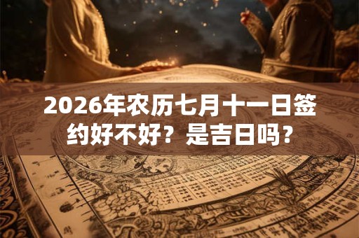 2026年农历七月十一日签约好不好?是吉日吗? 2026年农历七月十一日签约好不好?是吉日吗?