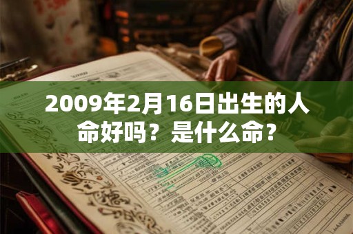 2009年2月16日出生的人命好吗？是什么命？