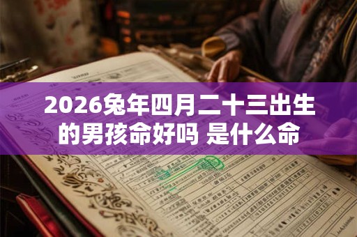 2026兔年四月二十三出生的男孩命好吗 是什么命 2026兔年四月二十三出生的男孩命好吗 是什么命