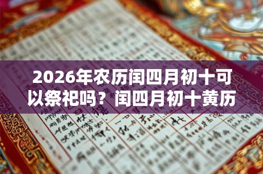 2026年农历闰四月初十可以祭祀吗?闰四月初十黄历 2026年农历闰四月初十可以祭祀吗?闰四月初十黄历