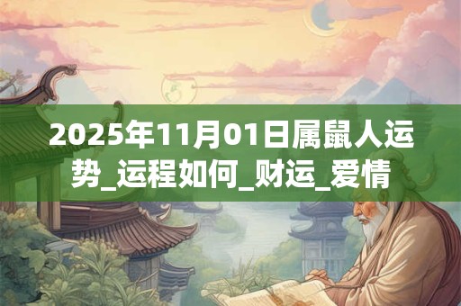2025年11月01日属鼠人运势_运程如何_财运_爱情 2025年11月01日属鼠人运势_运程如何_财运_爱情