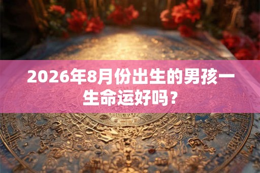 2026年8月份出生的男孩一生命运好吗? 2026年8月份出生的男孩一生命运好吗?