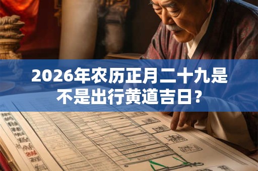 2026年农历正月二十九是不是出行黄道吉日? 2026年农历正月二十九是不是出行黄道吉日?