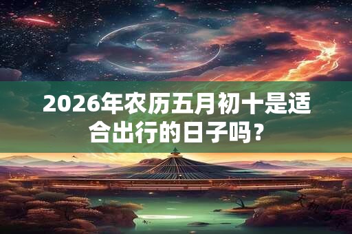2026年农历五月初十是适合出行的日子吗？
