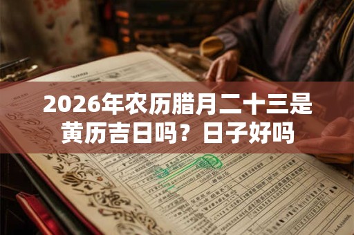 2026年农历腊月二十三是黄历吉日吗?日子好吗 2026年农历腊月二十三是黄历吉日吗?日子好吗