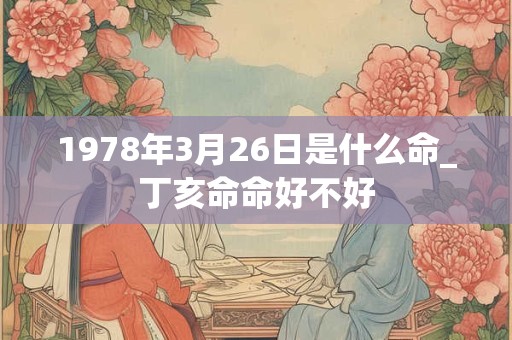 1978年3月26日是什么命_丁亥命命好不好 1978年3月26日是什么命_丁亥命命好不好