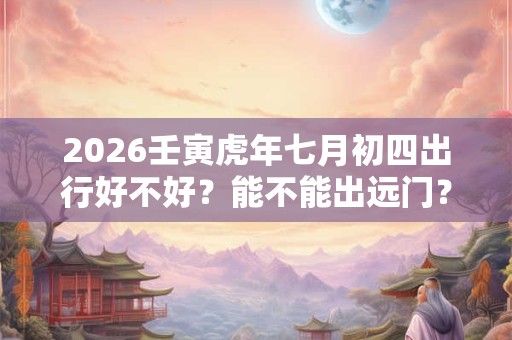 2026壬寅虎年七月初四出行好不好?能不能出远门? 2026壬寅虎年七月初四出行好不好?能不能出远门?