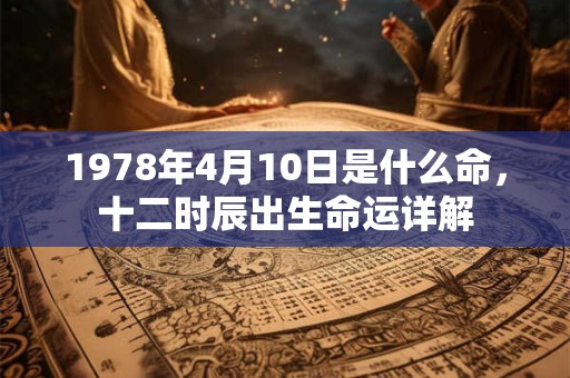 1978年4月10日是什么命,十二时辰出生命运详解 1978年4月10日是什么命,十二时辰出生命运详解