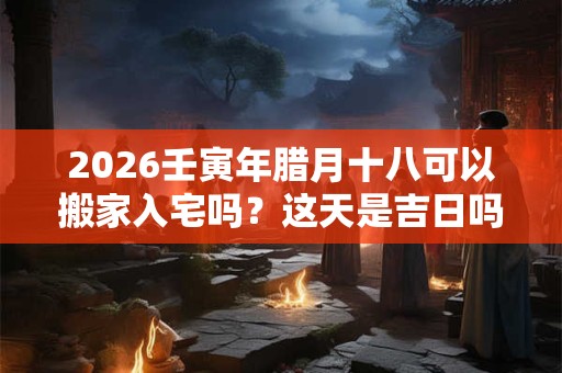 2026壬寅年腊月十八可以搬家入宅吗?这天是吉日吗 2026壬寅年腊月十八可以搬家入宅吗?这天是吉日吗