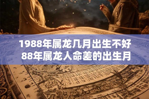 1988年属龙几月出生不好 88年属龙人命差的出生月份