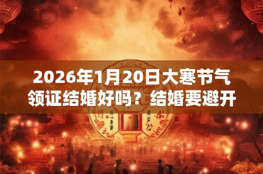 2026年1月20日大寒节气领证结婚好吗？结婚要避开节气吗？