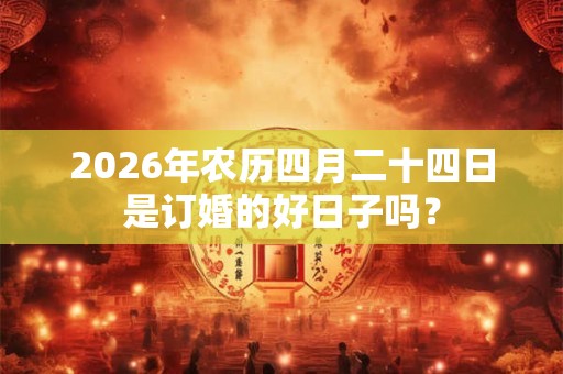 2026年农历四月二十四日是订婚的好日子吗？