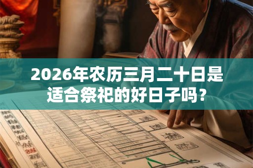 2026年农历三月二十日是适合祭祀的好日子吗？