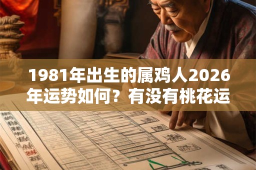 1981年出生的属鸡人2026年运势如何？有没有桃花运？