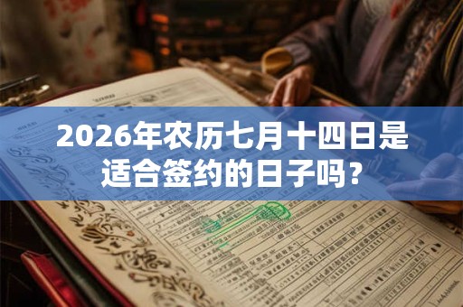 2026年农历七月十四日是适合签约的日子吗? 2026年农历七月十四日是适合签约的日子吗?