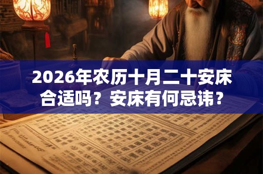 2026年农历十月二十安床合适吗?安床有何忌讳? 2026年农历十月二十安床合适吗?安床有何忌讳?