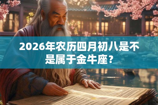 2026年农历四月初八是不是属于金牛座? 2026年农历四月初八是不是属于金牛座?
