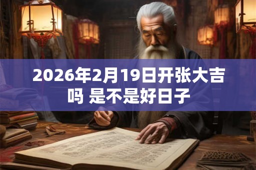 2026年2月19日开张大吉吗 是不是好日子 2026年2月19日开张大吉吗 是不是好日子