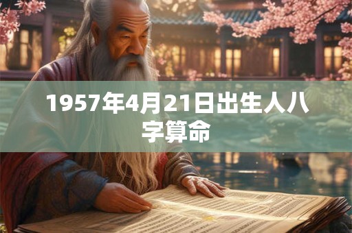 1957年4月21日出生人八字算命 1957年4月21日出生人八字算命