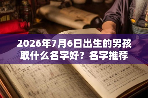 2026年7月6日出生的男孩取什么名字好?名字推荐 2026年7月6日出生的男孩取什么名字好?名字推荐