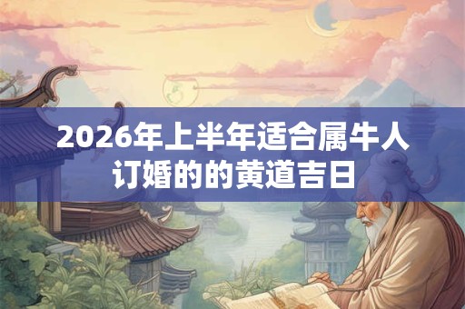 2026年上半年适合属牛人订婚的的黄道吉日 2026年上半年适合属牛人订婚的的黄道吉日