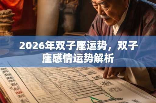 2026年双子座运势,双子座感情运势解析 2026年双子座运势,双子座感情运势解析