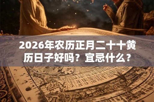 2026年农历正月二十十黄历日子好吗?宜忌什么? 2026年农历正月二十十黄历日子好吗?宜忌什么?