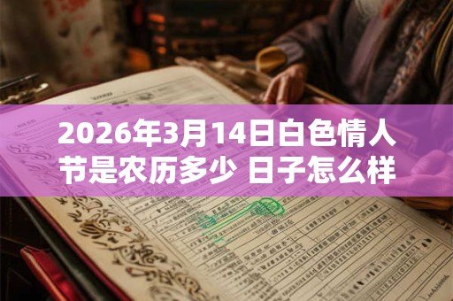 2026年3月14日白色情人节是农历多少 日子怎么样 2026年3月14日白色情人节是农历多少 日子怎么样