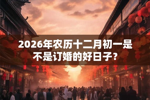 2026年农历十二月初一是不是订婚的好日子? 2026年农历十二月初一是不是订婚的好日子?