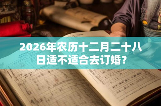 2026年农历十二月二十八日适不适合去订婚？