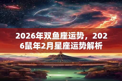 2026年双鱼座运势,2026鼠年2月星座运势解析 2026年双鱼座运势,2026鼠年2月星座运势解析